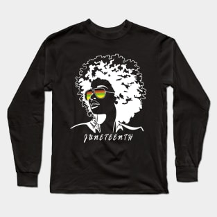 Juneteenth woman icon Long Sleeve T-Shirt